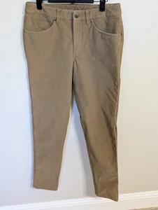 Lululemon Pants Mens 30 Beige ABC Slim Fit Jeans 5 Pocket Utilitech LM5ABNS - Picture 1 of 11