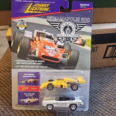 Johnny Lightning 1974 Indianápolis 500 Johnny Rutherford & Hurst Olds coche de ritmo Foto 1 de 4