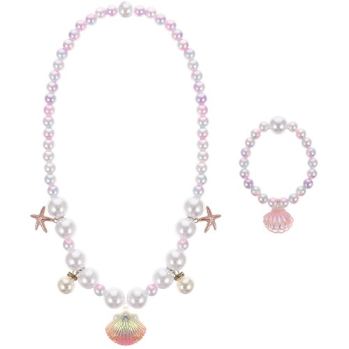 VETEMENTS Collana di perle gioielli bambino braccialetto set bambino conchiglia bambina