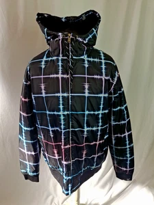 Billabong Graphic Hooded Insulated Jacket Coat Outdoor Active Black Large A3285 - Picture 1 of 7