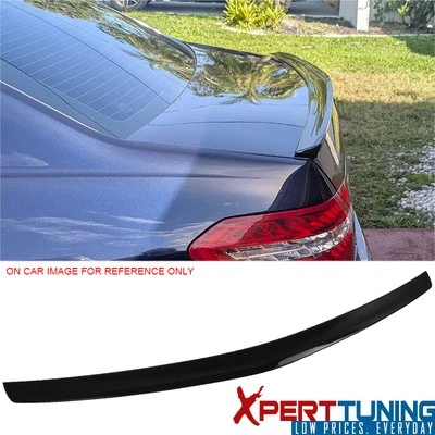Fit For 10-16 Benz E-Class W212 4Dr Sedan AMG Style #040 Black Trunk Spoiler Foto 1 de 4