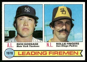 1979 Topps 1978 Leading Firemen (Rich Gossage / Rollie Fingers) LL #8 - Picture 1 of 2