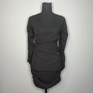 Zara anthrazitfarbenes Langarmkleid - Bild 1 von 9