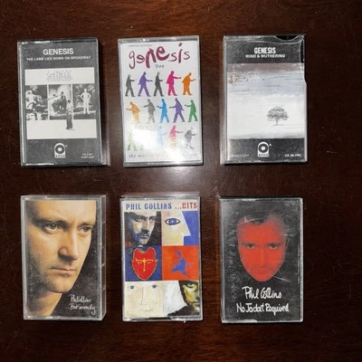 Vintage Phil Collins And Genesis Cassette Tape Lot Of 6 All Tested And Working - Image 1 of 4