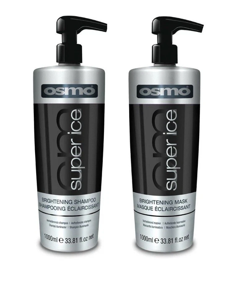 Osmo Super Ice  Brightening Shampoo 1000ml & Brightening Mask 1000ml - Image 1 of 1