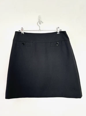 Hobbs Skirt Women's 100% Wool Lined Front Button Pockets Detail Size 16 - Image 1 of 4