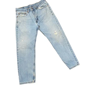 LEVI’s 505 Men's Jeans SIZE 34 X 29 Light Wash Straight Leg Cotton Denim - Picture 1 of 11