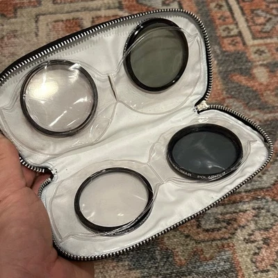 Set of 4-52mm Lens Filters-Kalimar Polarlizing/Skylight/Closeup & Kalt ND2X-CASE - Image 1 of 4