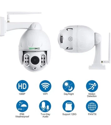 SV3C 1080P Outdoor PTZ WiFi Camera, ONVIF Security IP Camera with Auto Tracking - Image 1 of 4
