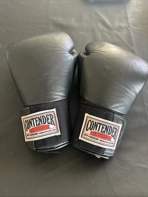 Guantes de boxeo de cuero Ringside Contender 16 oz de colección gancho y bucle (era 2001) Foto 1 de 4