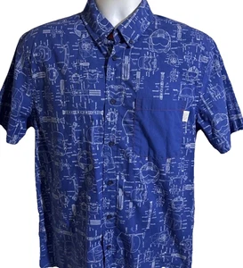 Men’s Star Wars Disney shirt size L button up short sleeves - Picture 1 of 11