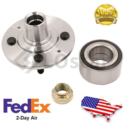 Fits 1988-1989 Honda Accord l4 2.0L Front Wheel Hub & Bearing Assembly BR930247K Foto 1 de 4