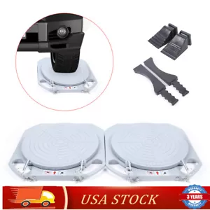 2pcs Car Front End Wheel Alignment Turntable Turn Plates Tool &Transition Block - Picture 1 of 12