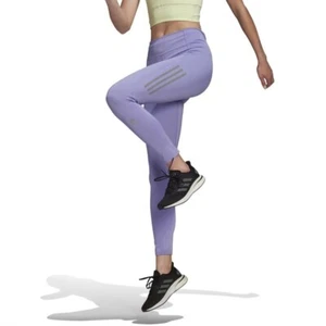 adidas Womens Own The Run Aeroready 7/8 Tight Leggings - Purple / Small - Picture 1 of 4