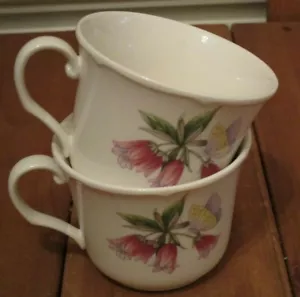 Lot of 2 Noritake Conservatory GALA CUISINE Coffee Tea Cup/MUG Floral Butterfly - Foto 1 di 7