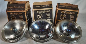 3x NOS 4515 6V  WESTINGHOUSE Sealed Beam Lamp - Picture 1 of 4