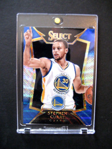 2014-15 Panini Select Stephen Curry Blue/White Wave Prizm card #1