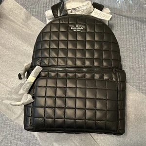 Kate Spade KH404 Camden großer gesteppter Nylon Rucksack in Schwarz ~ Neu mit Etikett ~ UVP 399 $ - Bild 1 von 13