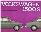 VW TYPE 3 1500S NOTCHBACK & VARIANT ORIGINAL 1963 OWNERS INSTRUCTION HANDBOOK