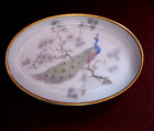 Rosenthal station Selb Germany antique oval confectionery bowl with peacock and gold edge
