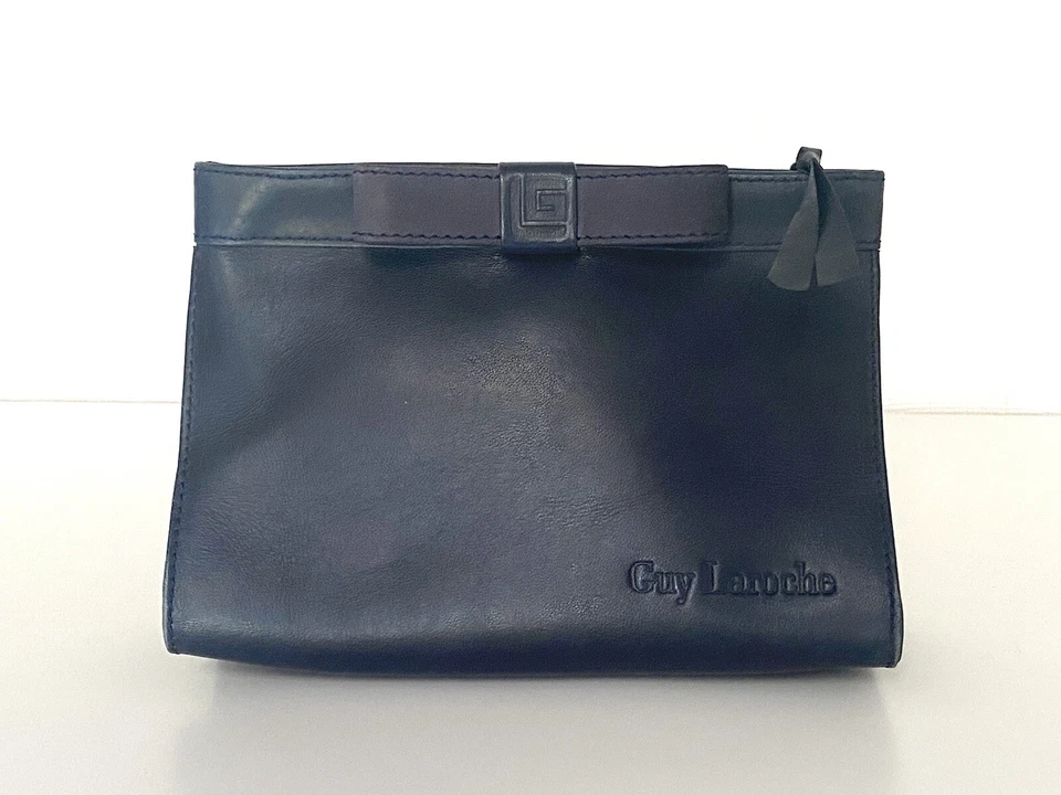 Pochette en cuir GUY LAROCHE Paris vintage 1980's  - Photo 1/4