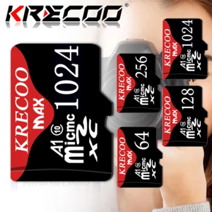 Micro SD Card KRECOO 64GB 128G 256G 1TB SDHC SDXC Ultra Camera Memory TF Card - Picture 1 of 18