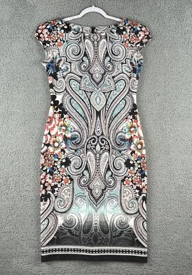 Vestido beige by Eci cachemir para mujer 10 multicolor elástico poliéster spandex cremallera Foto 1 de 4