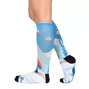 Sierra Socks Colorful High Knee Socks for Men & Women with Arch Support Outdoors - Picture 1 of 10