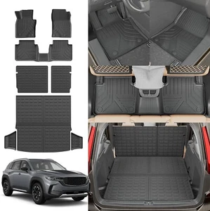 FOR 2023-2025 MAZDA CX-50 FLOOR MATS CARGO BACKREST MAT TRUNK LINER CARGO LINER - Picture 1 of 4