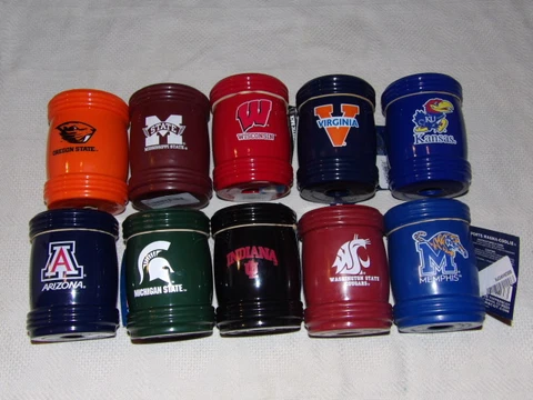 NCAA Various Teams Sports Magna-Coolie Can/Bottle Koozie Magnetic Holder NEW Cover