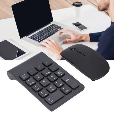2.4GHz Wireless Number Pad Mouse Combo With Plug And Play 1200 DPI Portable - Image 1 of 4