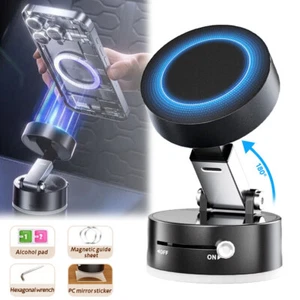 Soporte magnético fuerte para teléfono 360 aspiradora ventosa soporte para automóvil plegable montaje para automóvil - Imagen 1 de 12