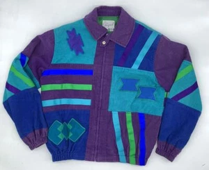 Vintage Wyco Original Corduroy Cut and Sew Ribbon Colorful Jacket Women's Small - Picture 1 of 10