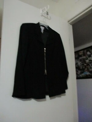 Marca Scarlett, Blazer Mujer Terciopelo Negro Manga Larga Talla 9/10 Foto 1 de 4