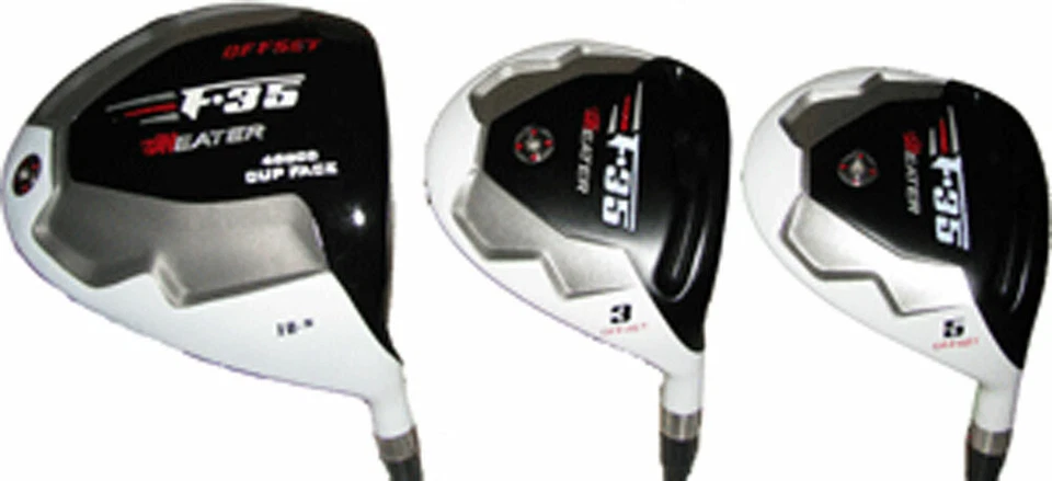 +2" Largo F35 Blanco Offset Slice Killer Grafito Seniors 10.5 Driver 3.5 Juego Madera Foto 1 de 1