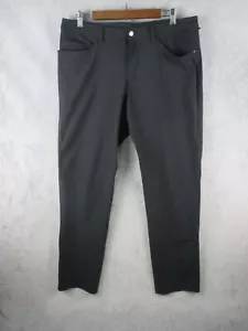 Lululemon Pants Men Size 34x31 ABC Classic Fit Warpstreme Dark Gray - Picture 1 of 11