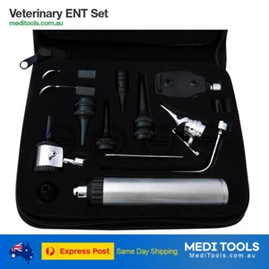 Veterinary ENT Set, Otoscope, Ophthalmoscope, Nasal, Larynx Diagnostic, Premium - Picture 1 of 10
