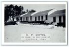 c1930's KP Motel Car Dirt Road Osceola Iowa IA Unposted Vintage Postcard