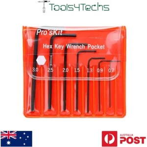 Pro's Kit PK-022 7pc Mini Micro Hex Allen Key Set Tool Kit 0.7-3mm - Picture 1 of 2