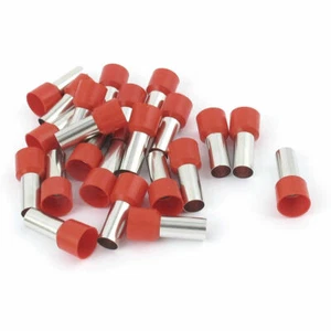 20 Pcs Wire Crimp Connector Terminal Insulated Ferrule Tube Red E25-16 4AWG ✦KD - Picture 1 of 4