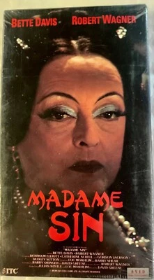 Madame Sin VHS Bette Davis Robert Wagner Vintage Rare New Factory Sealed Foto 1 de 4