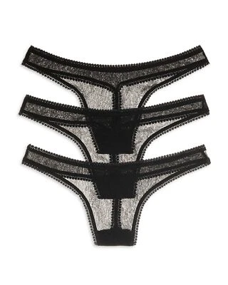 On Gossamer 267319 Mujer Negro Hip G Tanga, Juego de 4 Ropa Interior Talla M/L Foto 1 de 2