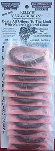 Kelly's Plow Jockey Kunststoffwurm *NEU* neutral klarer Schweif * 12er-Karte - Bild 1 von 1