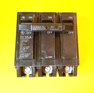 ⚡ GENERAL ELECTRIC GE BY ABB THQB32035 35A 3POLE 240VAC BOLT-ON CIRCUIT BREAKER⚡ - Picture 1 of 7