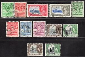 BASUTOLAND TWELVE STAMPS USED - Picture 1 of 2