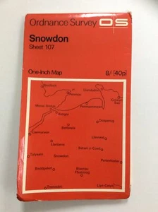 Vintage Ordnance Vermessungskarte Nr. 107 Snowdon - Bild 1 von 2