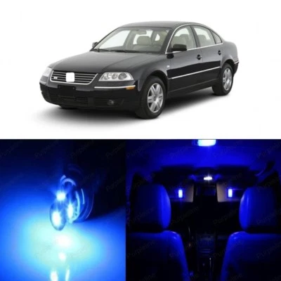 13 x Luz interior LED azul para Volkswagen VW Passat B5 1998-2005 + HERRAMIENTA Foto 1 de 4