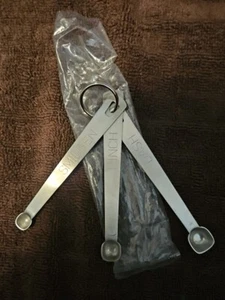Small Measuring Spoons Stainless Steel Dash Pinch Smidgen Metal Set of 3 - Picture 1 of 2