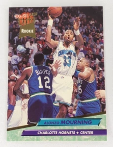 1992-93 Fleer Ultra Basketball Alonzo Mourning RC #234 Charlotte Hornets NBA - Picture 1 of 2