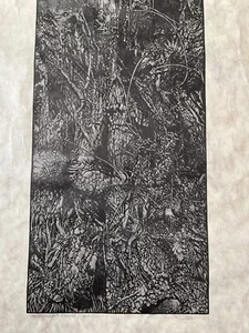 BARRY MOSER PENCILED SIGNED TITLED AUTHENTIC ART ENGRAVING 16 X 9 RARE FIND - Picture 1 of 7